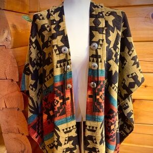 Silverado Southwest Cape with Fringe One Size